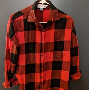 Red and Black Plaid Flannel